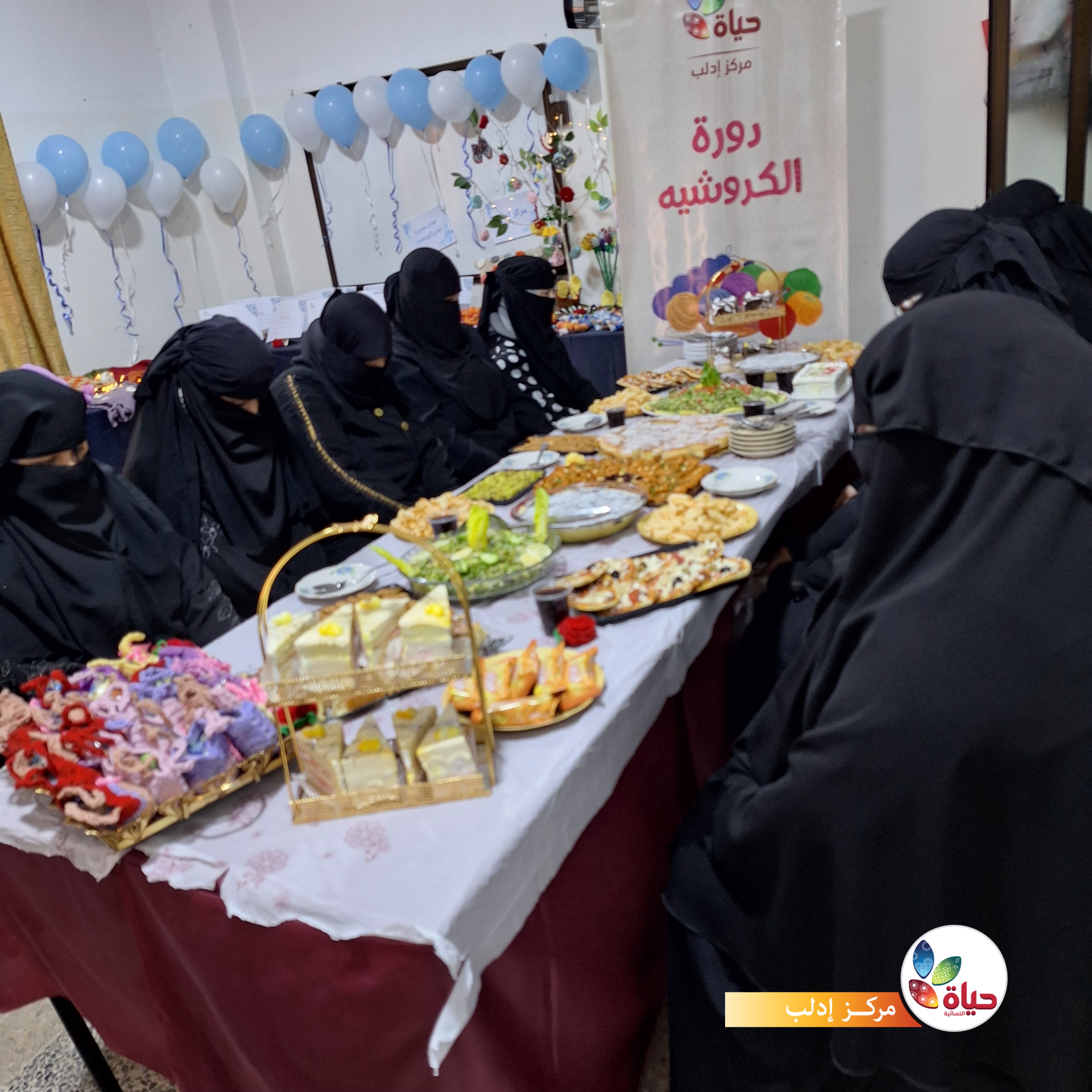تخريج مستفيدات مسار الكروشيه في مركزنا في إدلب