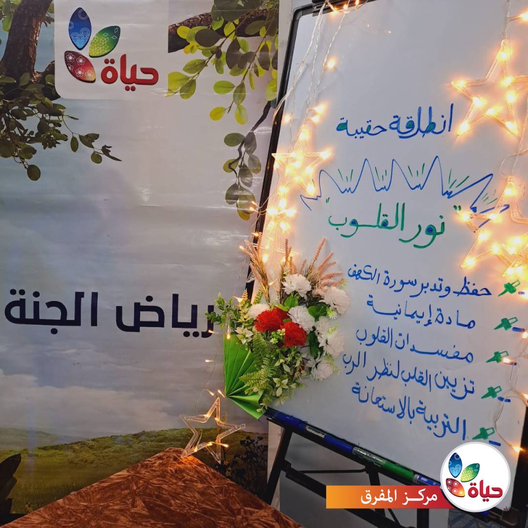 انطلاقة أولى حقائب مشروع رياض الجنة لتدارس سورة الكهف